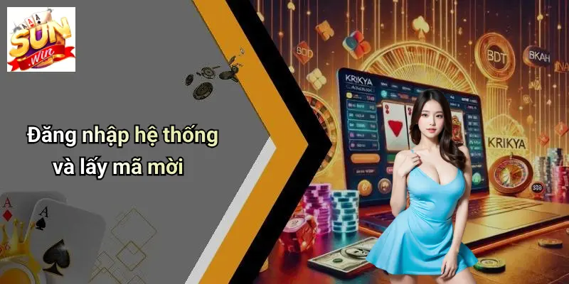 Đăng nhập hệ thống và lấy mã mời